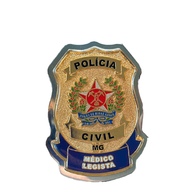 Distintivo PCMG Médico Legista Masculino