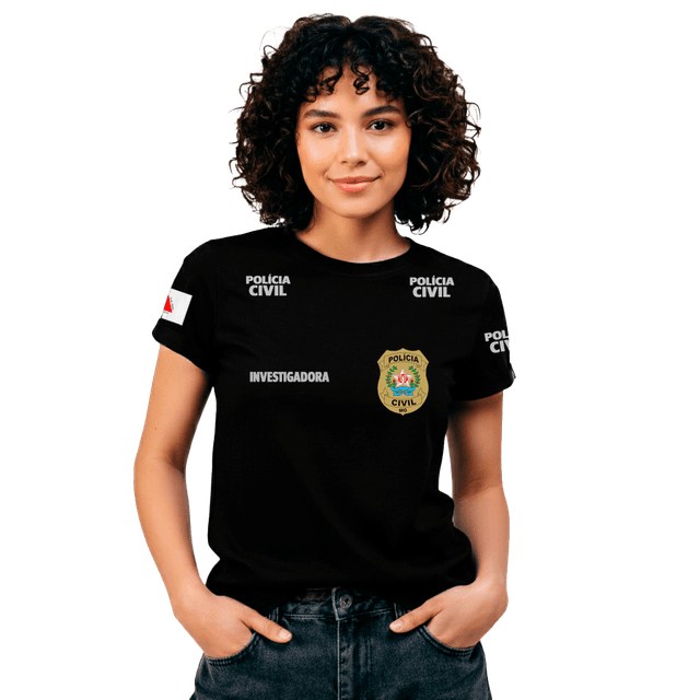 Camiseta PCMG Investigadora Básica Feminina