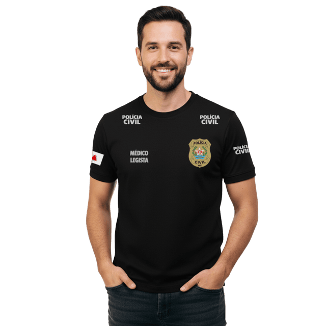 Camiseta Gola PCMG Médico Legista Masculina