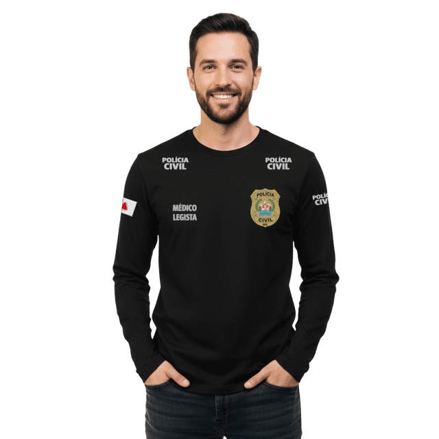Camisa Manga PCMG Médico Legista Masculina
