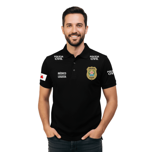 Camiseta Polo PCMG Médico Legista Masculina
