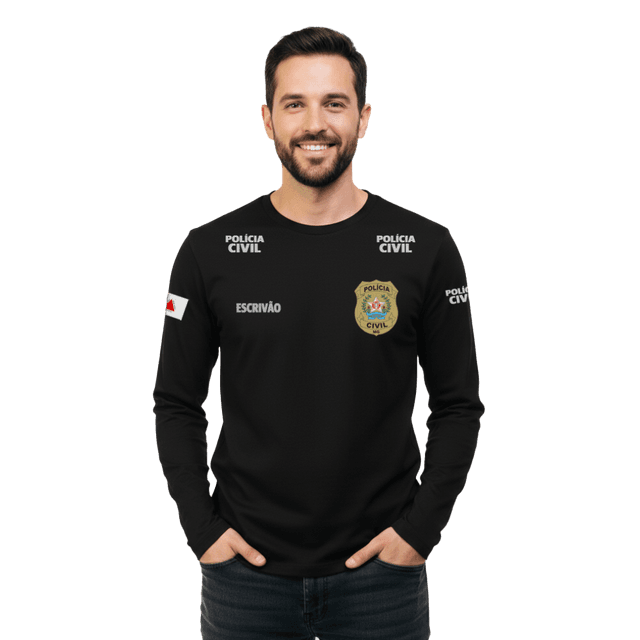 Camisa Manga PCMG Escrivão Masculina