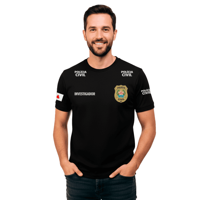 Camiseta Gola PCMG Investigador Masculina